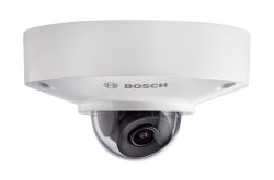 Überwachungskamera von Bosch in weißem Gehäuse.