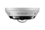 Eine silberne Überwachungskamera von Avigilon mit einem gewölbten Objektiv.