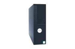 Ein schwarzer Desktop-Computer mit der Aufschrift "Precision 3430" auf der Vorderseite.