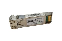 Ein SFP-Modul mit der Aufschrift "AMG S18927-02 10G SFP 850nm".