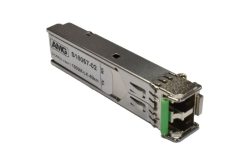Ein optisches Transceivermodul mit der Aufschrift AMG S18057-02, geeignet für 1000M-LX-40km Verbindungen.