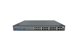 Netzwerk-Switch mit 24 Ethernet-Ports und zusätzlichen Anschlüssen, Modell AMG510.