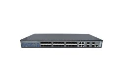 Ein schwarzer Netzwerk-Switch mit der Aufschrift "AMG510" auf der Vorderseite.