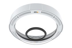Weißer, runder Rahmen mit einem kleineren schwarzen Ring in der Mitte, Markenlogo "AXIS" oben sichtbar.