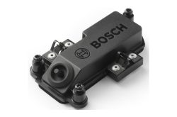 Bosch-Sensoreinheit in Schwarz mit Logo und Montagevorrichtungen.