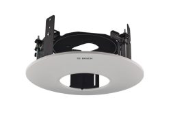 Einbauhalterung von Bosch mit kreisförmiger Abdeckung und schwarzem Metallgestell.