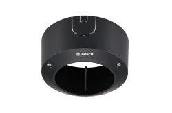 Schwarze zylindrische Halterung mit Bosch-Logo.