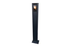 Edelstahl VA Stele, für 2N IP Style Bedienhöhe Personen, Außeneinsatz