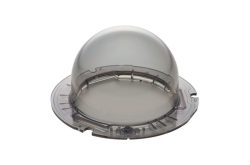 Klare Plastikkuppel mit kreisförmigem Sockel, geeignet zur Abdeckung von Geräten.