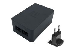 PoE Midspan, 1 Port, IEEE802.3at, 2.5 Gigabit, 30W, 100-240VAC,