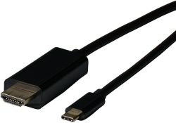 USB Typ-C - HDMI Kabel 4K60Hz USB Typ C Stecker - HDMI Stecker 2m, schwarz