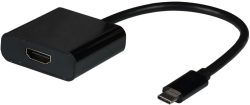 USB Typ-C - HDMI Adapter,  USB Typ C Stecker - HDMI Buchse 4K60Hz, schwarz