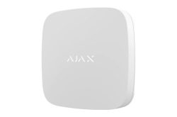 Ein weißes, quadratisches Gerät mit abgerundeten Ecken und dem Wort "AJAX" in der Mitte.