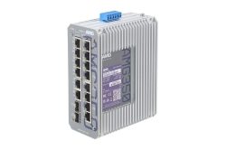 Industrieller 16 Port Unmanaged Switch, 14 x 10/100/1000BT RJ45 30W & 2 x 100/1000FX SFP Slot