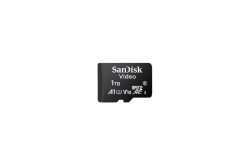SanDisk 1TB microSD-Karte mit Aufschrift "Video", A1, V10 und XCI Symbole sichtbar.