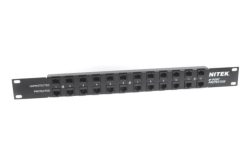Überspannungsschutz, 12 Port, Netzwerk, 19" PoE/Non-PoE, 10/100 Mbps, RJ45 E/A