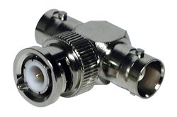 BNC-Verbindungsstück T-Form, Stecker - 2x Buchse, ehem. A19