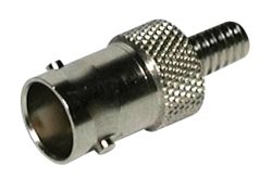 BNC Crimpkupplung, für Videokabel RG59/U und MCAB-2