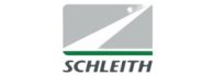 Logo der Firma Schleith mit grauem Hintergrund und einem stilisierten weiรen Pfad oder Weg.