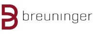 Logo von Breuninger mit stilisiertem rotem "B" und dem Schriftzug "breuninger".