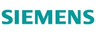 Siemens-Logo in tรผrkisfarbener Schrift auf weiรem Hintergrund.