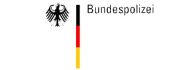 Logo der Bundespolizei mit Adler und deutschem Farbstreifen.