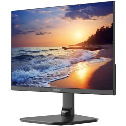 Ein Computerbildschirm mit einem Strandbild, das einen Sonnenuntergang über das Meer zeigt.