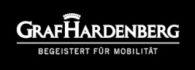 Das Logo von Graf Hardenberg mit dem Slogan "BEGEISTERT FÜR MOBILITÄT" darunter.