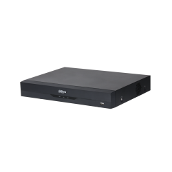 Ein schwarzer DVR-Rekorder von Dahua, mit einem USB-Anschluss an der Vorderseite.