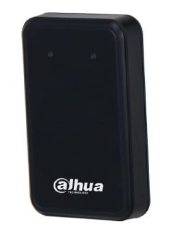 Schwarzer rechteckiger RFID-Leser von Dahua Technology mit abgerundeten Ecken.