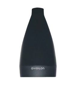 Schwarzes Avigilon-Gerät mit konischer Form und abgerundetem Ende.