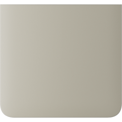 Eine glatte, beige Fläche mit abgerundeten Ecken.