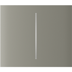 Ein minimalistisches Design mit einer vertikalen weißen Linie auf grauem Hintergrund.