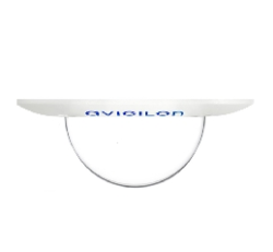 Weiße Avigilon-Kuppelkamera für Innenräume.