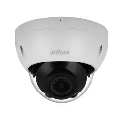 Kuppelförmige Überwachungskamera von Dahua Technology in Weiß mit schwarzer Linse.