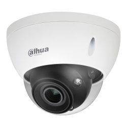 Kuppelüberwachungskamera von Dahua Technology mit weißem Gehäuse und schwarzem Kameraobjektiv.
