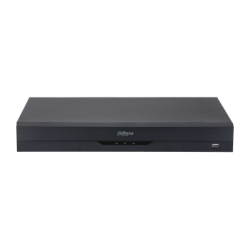 Schwarzer Dahua Digital Video Recorder mit schlankem, rechteckigem Design.