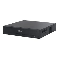 Schwarzer DVR-Rekorder von Dahua mit zwei USB-Ports an der Vorderseite und Lüftungsschlitzen an der Seite.