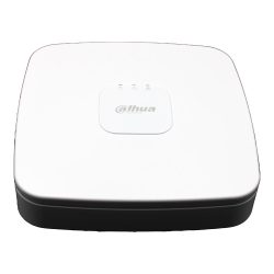 Weiße elektronische Netzwerkkomponente mit "Dahua"-Logo auf der Oberseite.