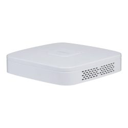 Ein weißer elektronischer Kasten mit abgerundeten Ecken und Lüftungsschlitzen an den Seiten, wahrscheinlich ein Router oder Netzwerkgerät.